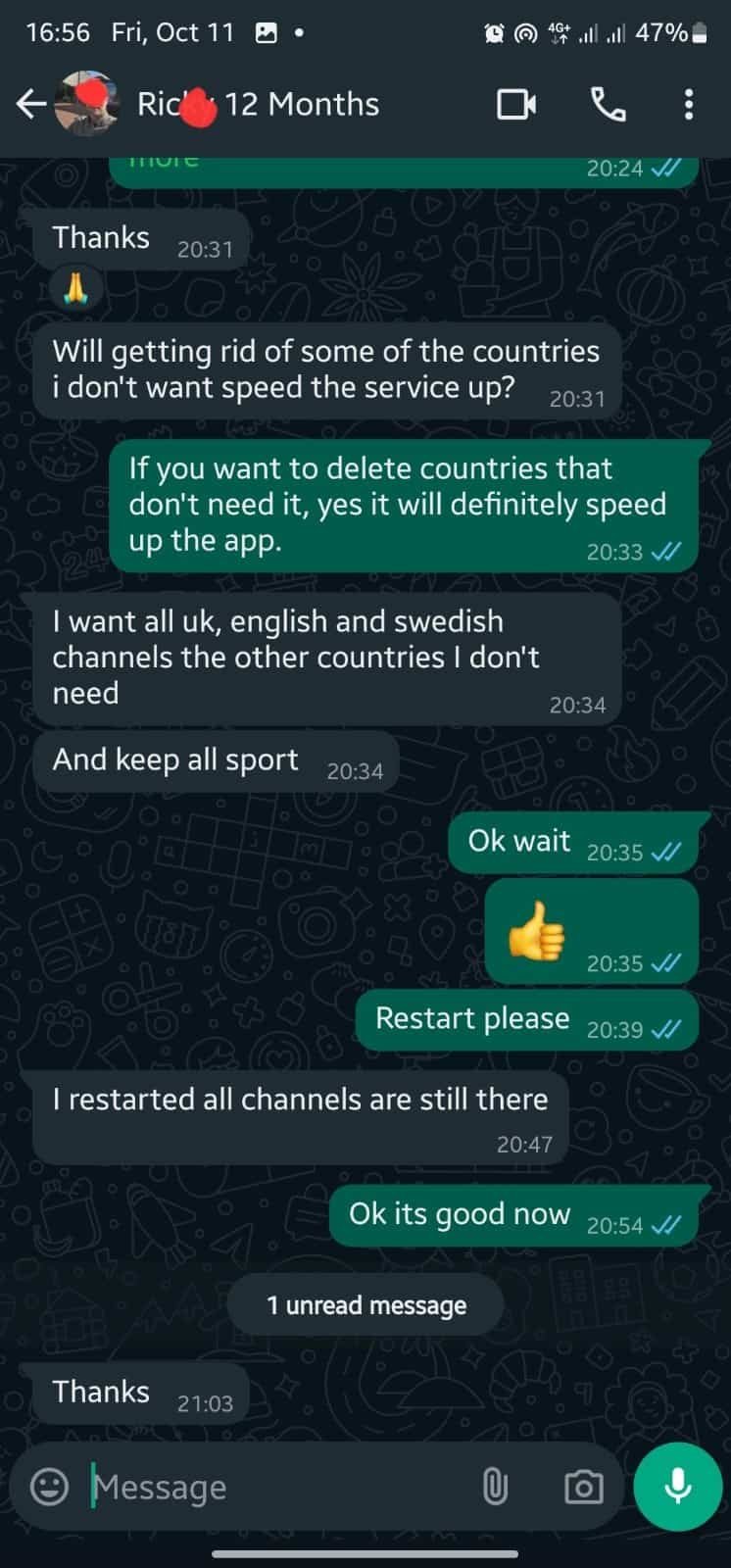 screen shot whatsapp client